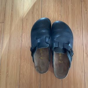 Birkenstock Boston Soft Footbed Leather Mules